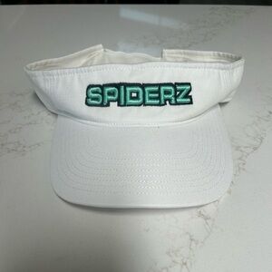 Spiderz Softball Visor White Teal Adjustable New Without Tags